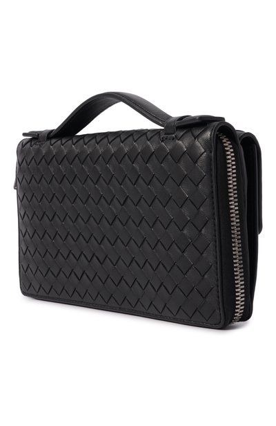 Кожаное портмоне BOTTEGA VENETA черного цвета по цене 171500 руб., арт. 876094/V6T01, фото 2 Кожаное портмоне BOTTEGA VENETA, арт. 876094/V6T01, фото 2