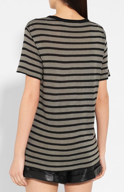 Футболка из смеси вискозы и льна ALEXANDERWANG.T, арт. 4CC2191037, фото 4