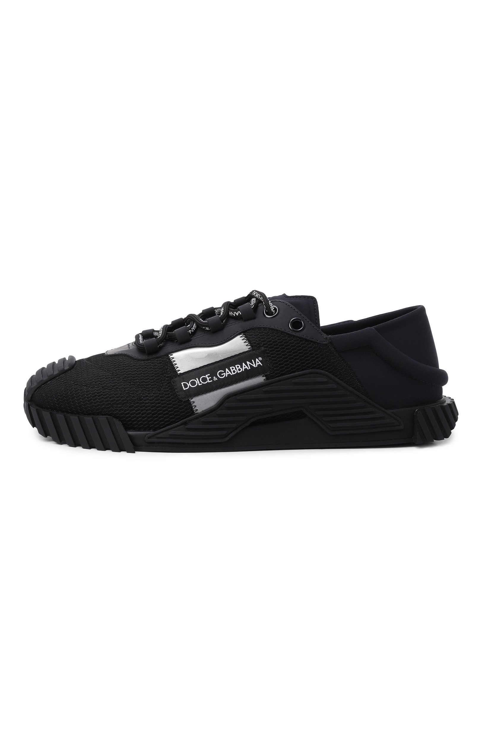 Комбинированные кеды ns1 DOLCE & GABBANA черного цвета по цене 74950 руб., арт. CS1769/AJ968, фото 3 Комбинированные кеды ns1 DOLCE & GABBANA, арт. CS1769/AJ968, фото 3
