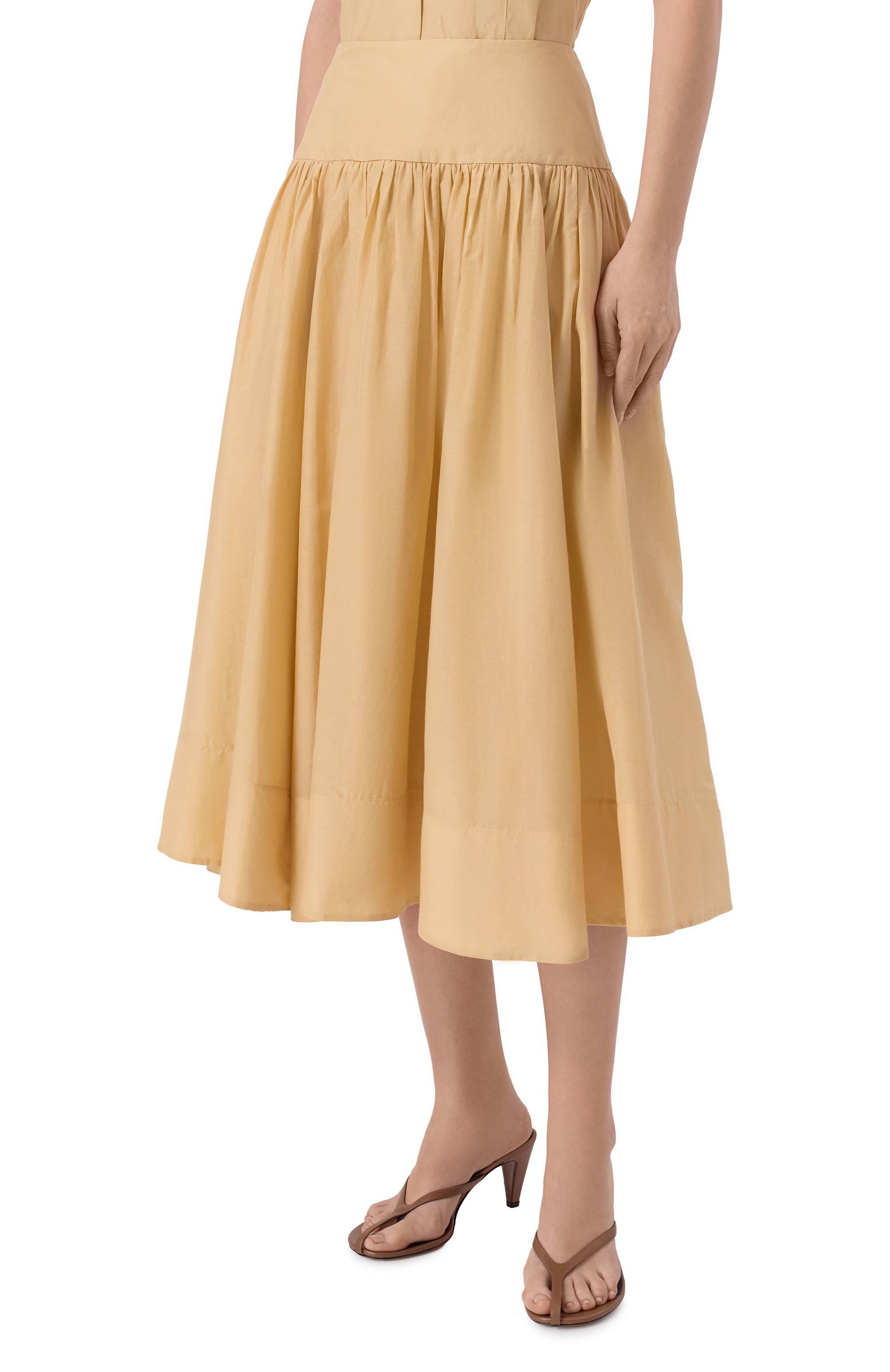 Юбка из хлопка и шелка 12 STOREEZ, арт. 137698, фото 3