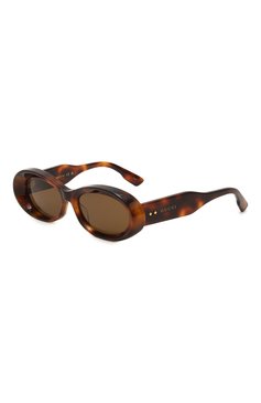 Женские солнцезащитные очки GUCCI коричневого цвета, арт. GG1527S 002 | Фото 1 (Нос: Не проставлено; Региональные ограничения белый список (Axapta Mercury): Не проставлено; Тип очков: С/з; Материал: Пластик; Очки форма: Овальные; Оптика Гендер: оптика-женское)