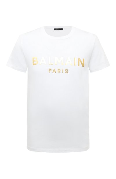 Хлопковая футболка BALMAIN, арт. YH1EF000BB29/GAD, фото 1