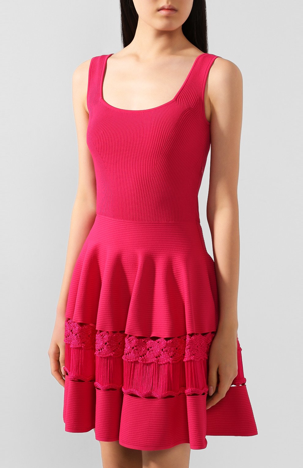 Хлопковое платье ALEXANDER MCQUEEN, арт. 610723/Q1AL7, фото 3