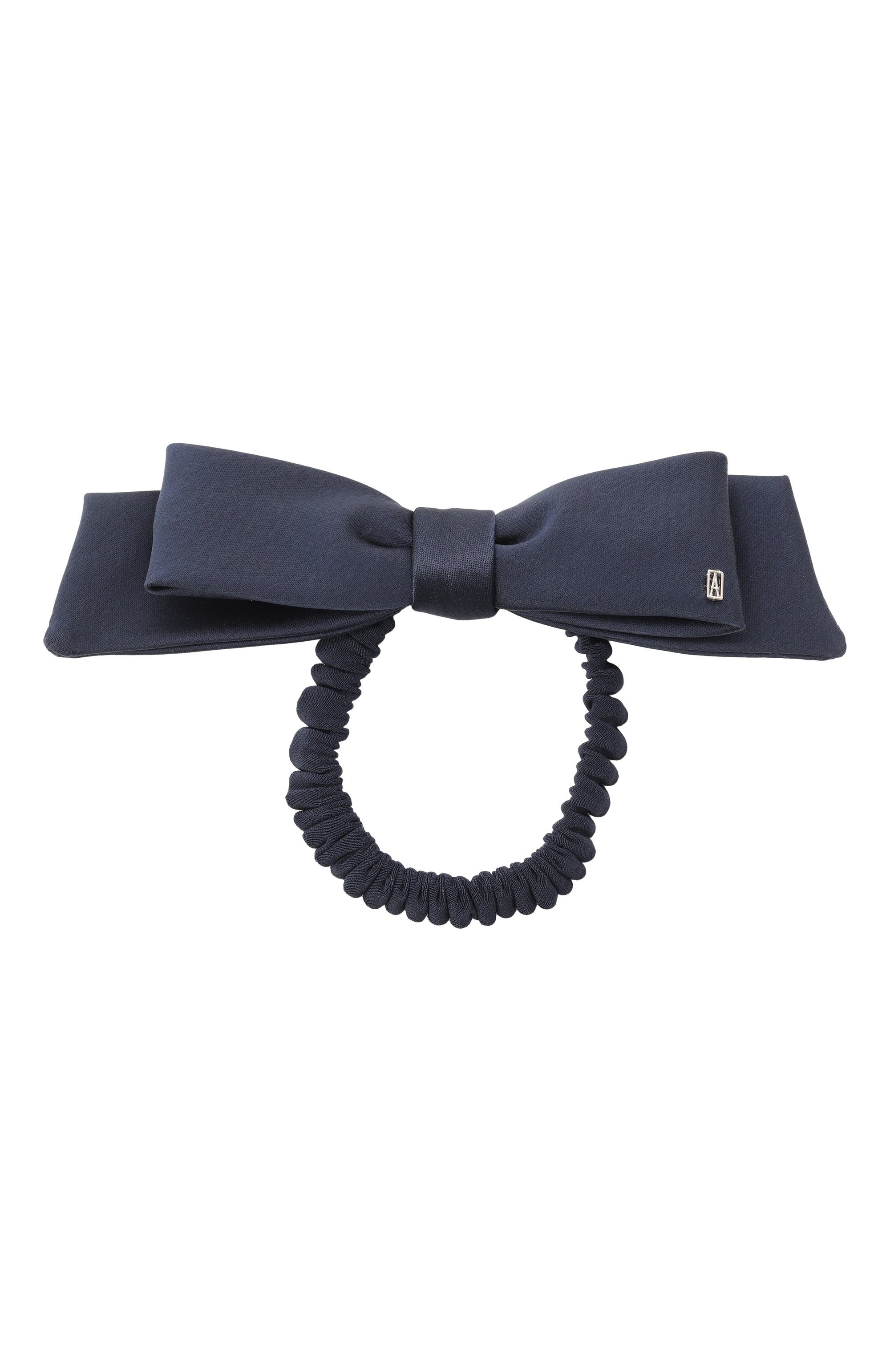 Резинка для волос ALEXANDRE DE PARIS темно-синего цвета по цене 19380 руб., арт. TPY-26T-P24 M, фото 1 Резинка для волос ALEXANDRE DE PARIS, арт. TPY-26T-P24 M, фото 1