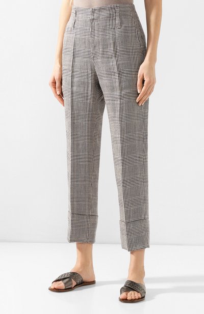 Льняные брюки BRUNELLO CUCINELLI, арт. MF576P6973, фото 3
