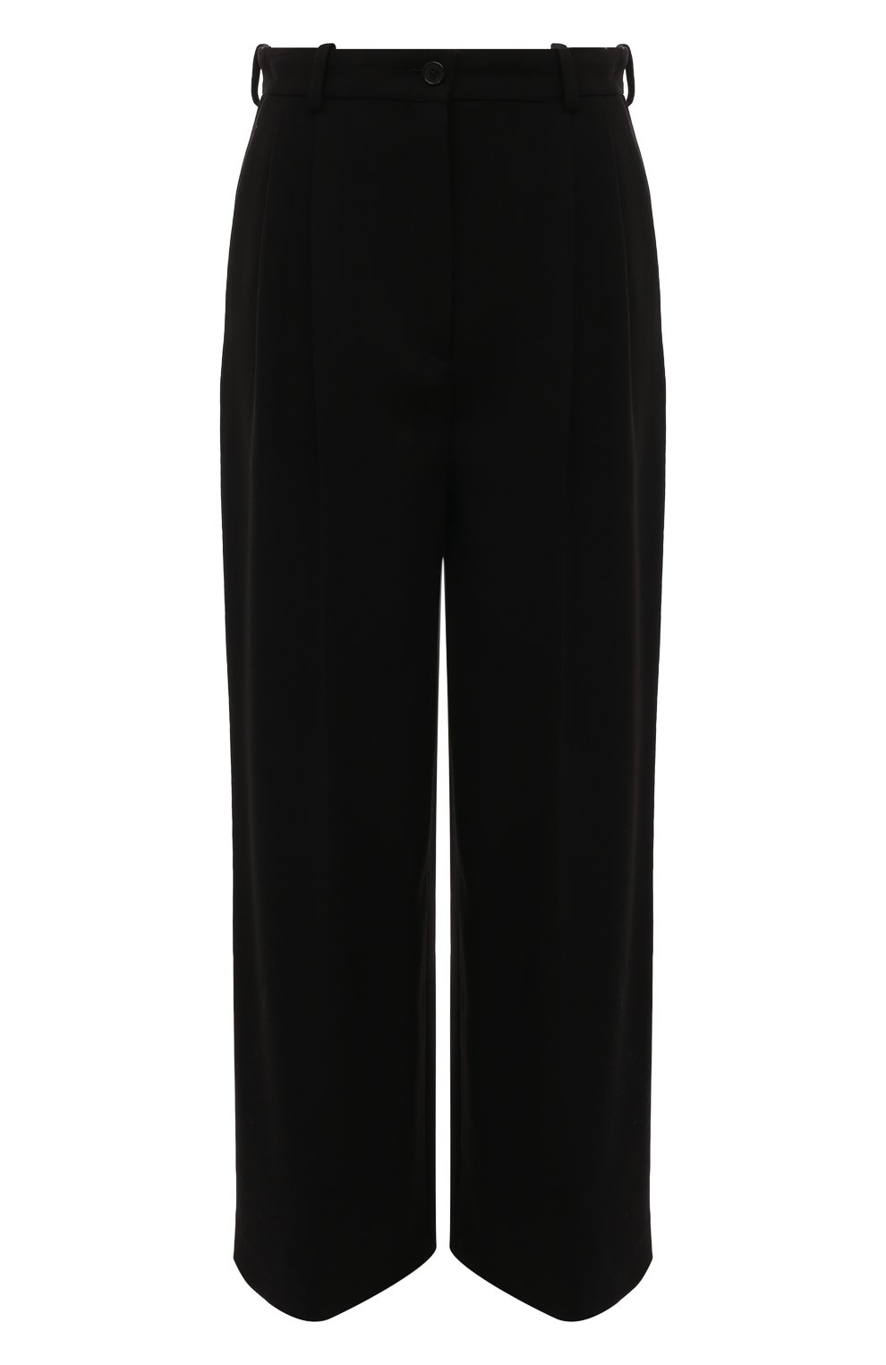 Шерстяные брюки THE ROW черного цвета по цене 199500 руб., арт. 7365W2571, фото 1 Шерстяные брюки THE ROW, арт. 7365W2571, фото 1