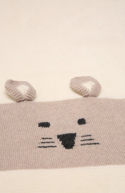 Шерстяное одеяло BABY T кремового цвета по цене 14400 руб., арт. 21AI152C0, фото 2 Шерстяное одеяло BABY T, арт. 21AI152C0, фото 2