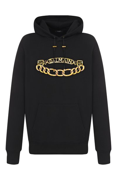 Мужской хлопковое худи BALMAIN, арт. FH1JT047/GE97