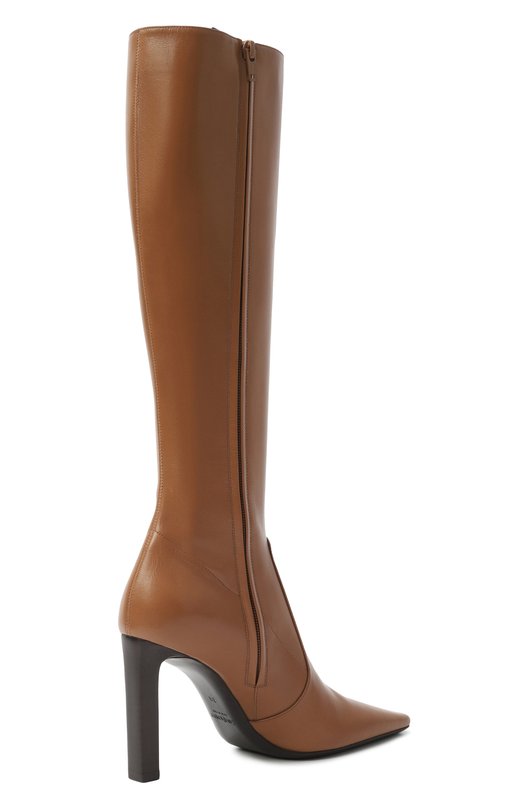 Кожаные сапоги Francoise 95 Saint Laurent 841574/AACSQ Коричневый  841574/AACSQ Фото 5