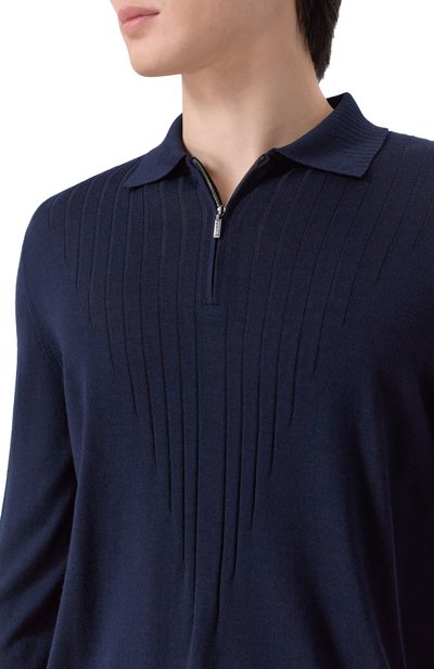 Поло из шерсти и шелка ZILLI, арт. KZP001M0230VZRD00, фото 5
