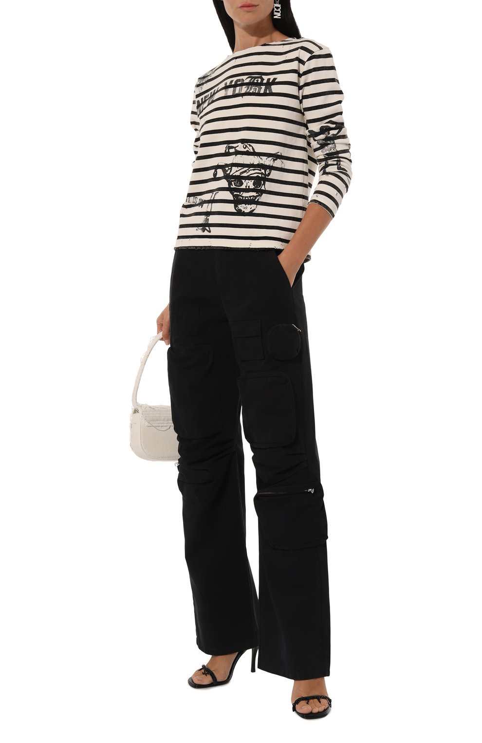 Хлопковый лонгслив R13, арт. R13W3061-17P, фото 2