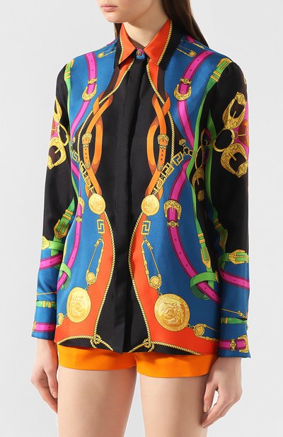 Шелковая рубашка VERSACE, арт. A82662/A233263, фото 3