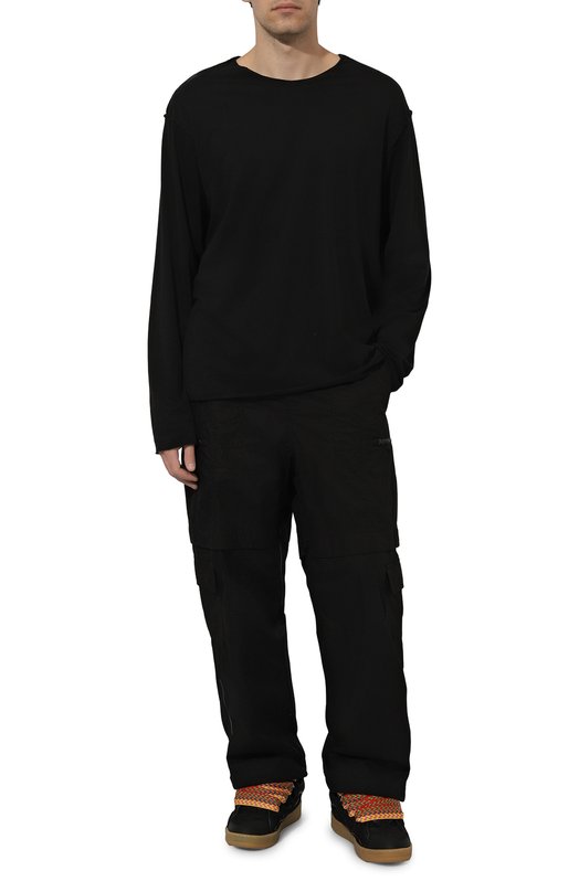 Комбинированные кеды Curb Lanvin FM-SKRK11-DRA2-A20 Чёрный  FM-SKRK11-DRA2-A20 Фото 2