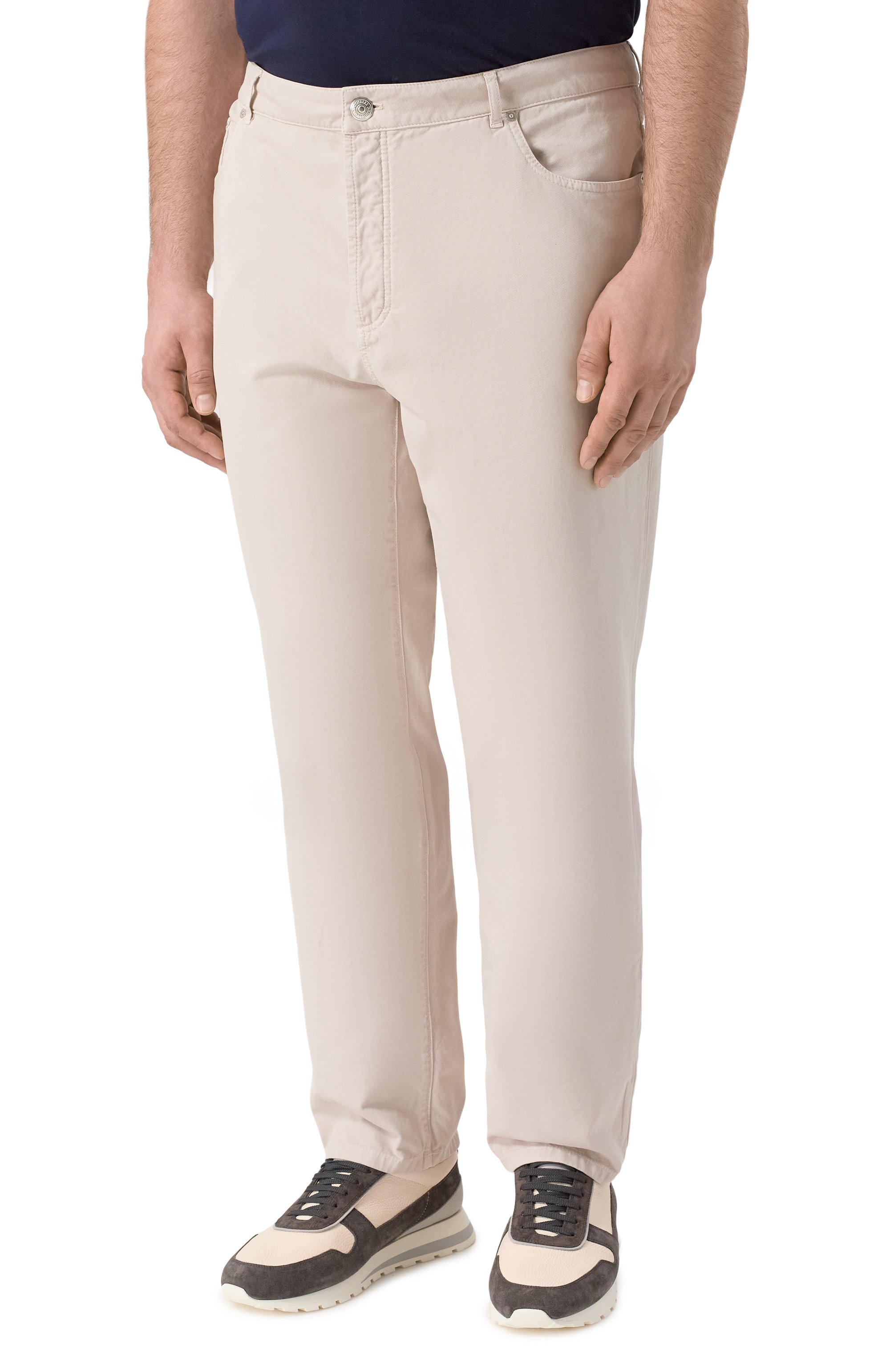 Хлопковые брюки BRUNELLO CUCINELLI, арт. M252DF1010, фото 3