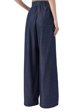 Женские джинсы DRIES VAN NOTEN синего цвета, арт. 251-010936-1553 | Фото 4 (Длина (брюки, джинсы): Удлиненные; Материал внешний: Хлопок, Деним; Силуэт Ж (брюки и джинсы): Широкие; Кросс-КТ: Деним; Стили: Минимализм; Автоматизация состава: Проставлено; Автоматизация ТО: Проставлено)