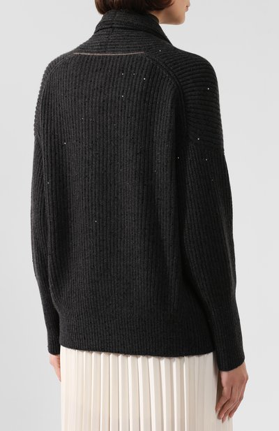 Кардиган из смеси кашемира и шелка BRUNELLO CUCINELLI, арт. M71547406, фото 4