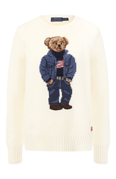 Женский шерстяной пуловер с вышитым принтом POLO RALPH LAUREN, арт. 211719648