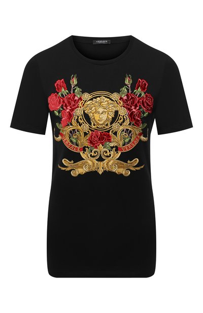 Женская хлопковая футболка VERSACE, арт. A87459/A228806