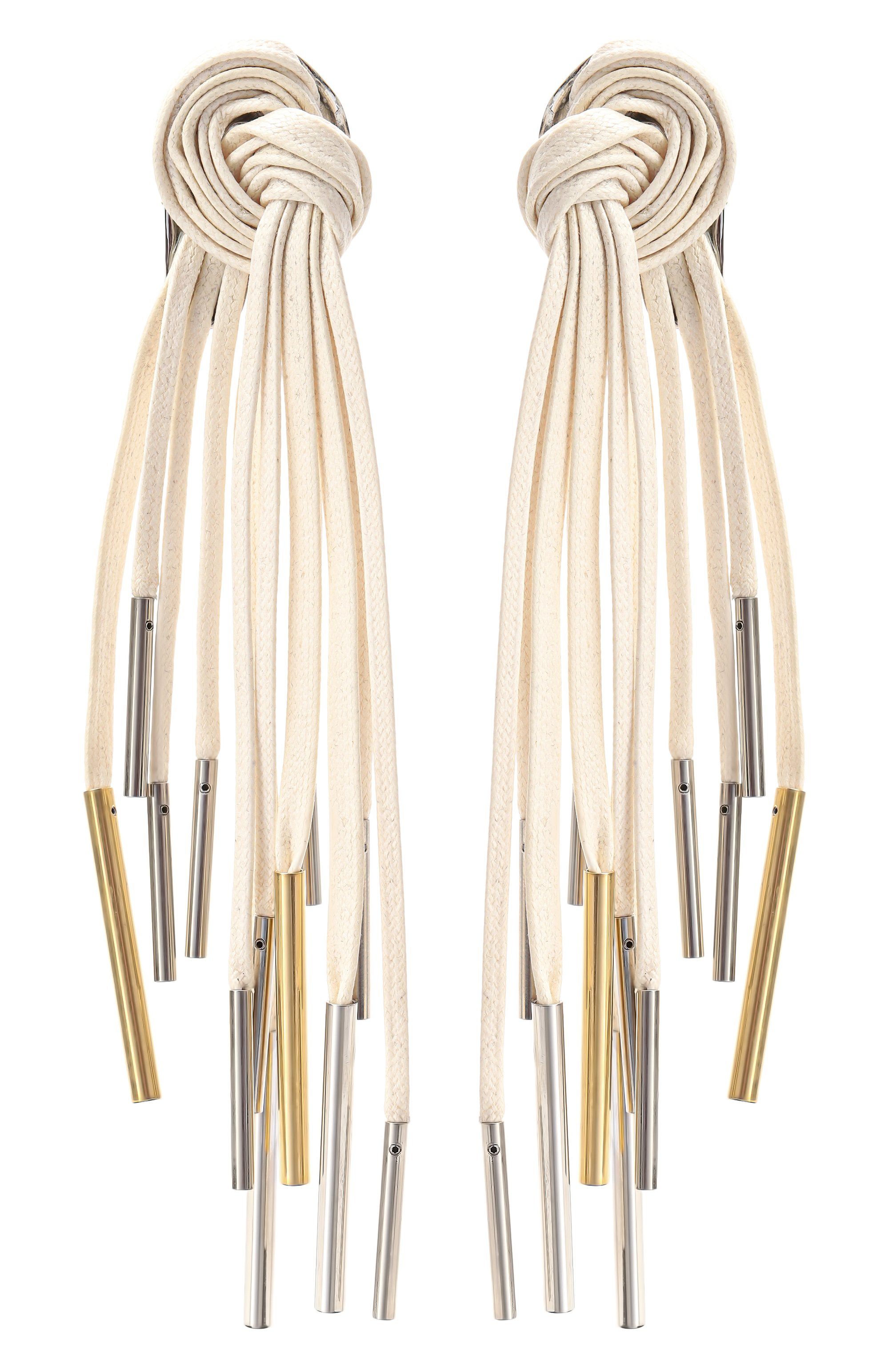 Клипсы DRIES VAN NOTEN кремового цвета по цене 59850 руб., арт. 018205-069-005, фото 1 Клипсы DRIES VAN NOTEN, арт. 018205-069-005, фото 1