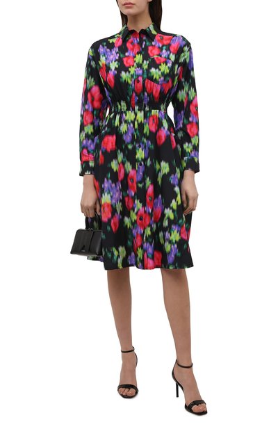 Платье из хлопка и шелка KENZO разноцветного цвета по цене 71500 руб., арт. FC52R0010511, фото 2 Платье из хлопка и шелка KENZO, арт. FC52R0010511, фото 2