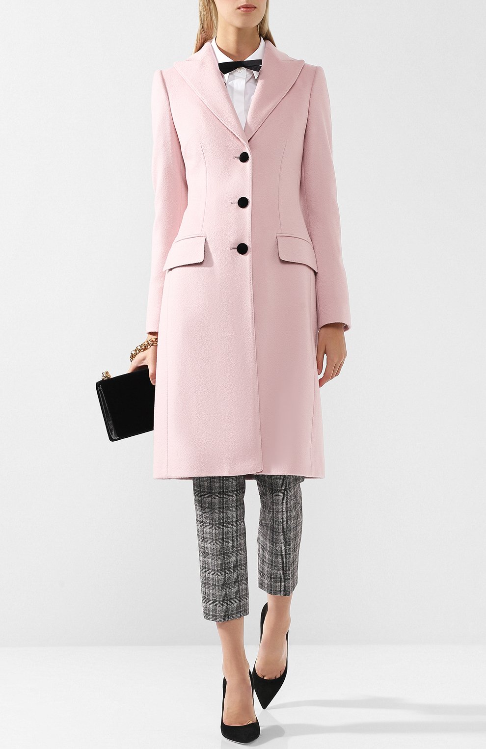 Приталенное шерстяное пальто DOLCE & GABBANA, арт. F0Q41T/FU2Y6, фото 2