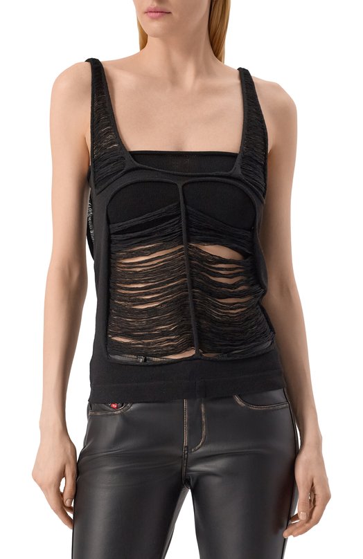 Шерстяной топ Rick Owens R001E7618/KGRIDM Чёрный  R001E7618/KGRIDM Фото 3