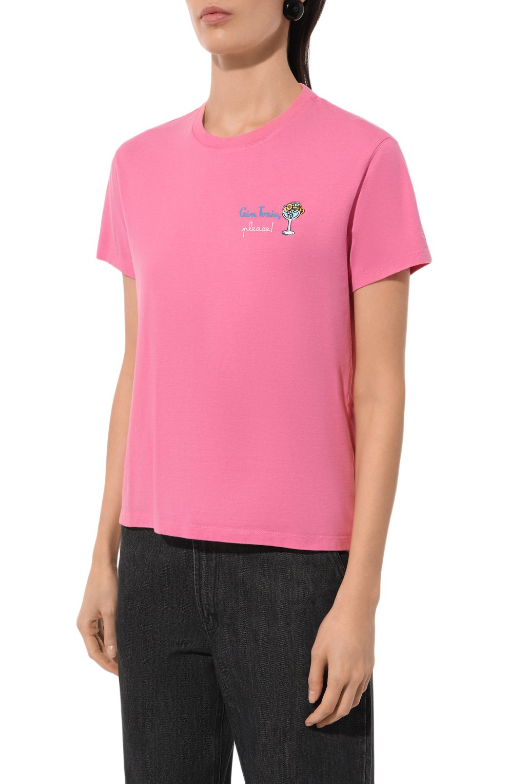 Хлопковая футболка MC2 SAINT BARTH розового цвета по цене 8380 руб., арт. EMILIE W/03242G, фото 3 Хлопковая футболка MC2 SAINT BARTH, арт. EMILIE W/03242G, фото 3