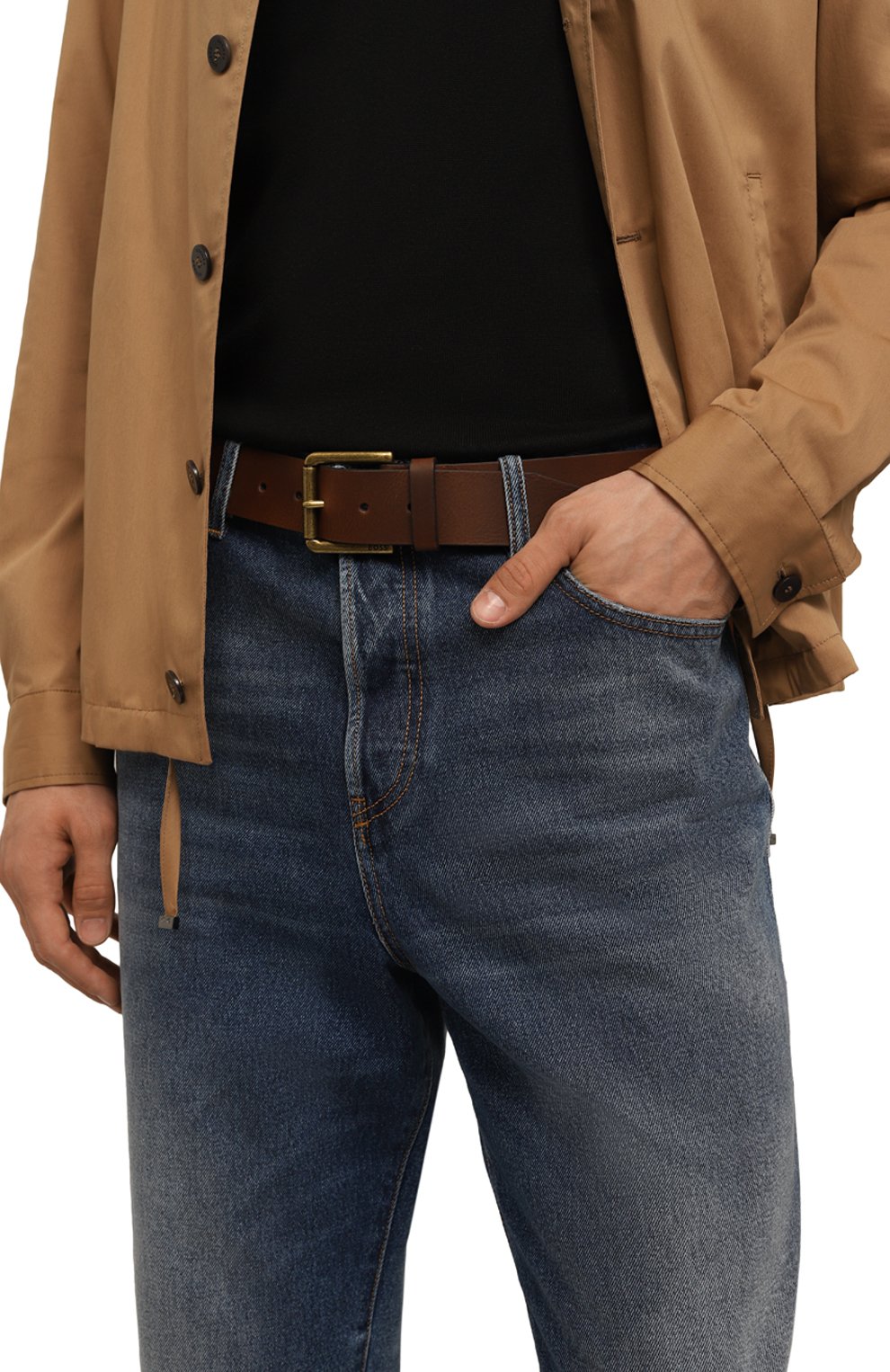 Кожаный ремень BOSS, арт. 50491889, фото 2