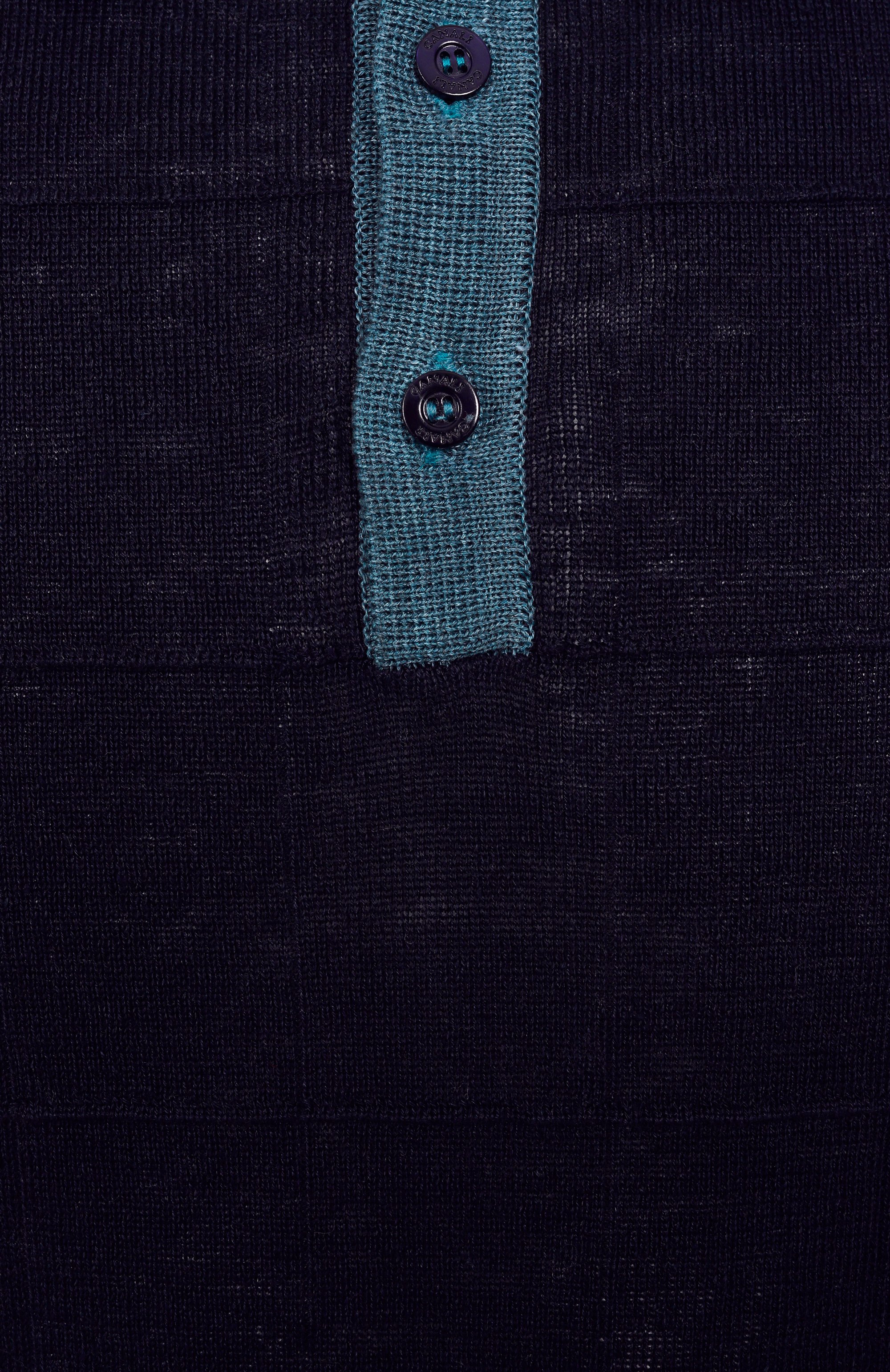 Поло изо льна и шелка CANALI, арт. C1084/MK02269, фото 6