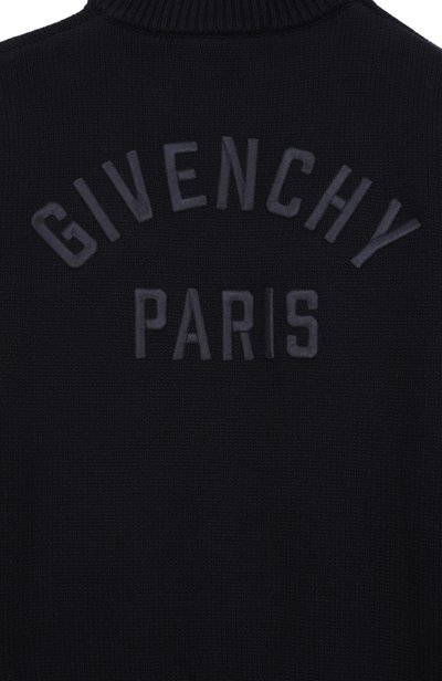 Кардиган из хлопка и кашемира GIVENCHY темно-синего цвета по цене 65900 руб., арт. H31349, фото 3 Кардиган из хлопка и кашемира GIVENCHY, арт. H31349, фото 3