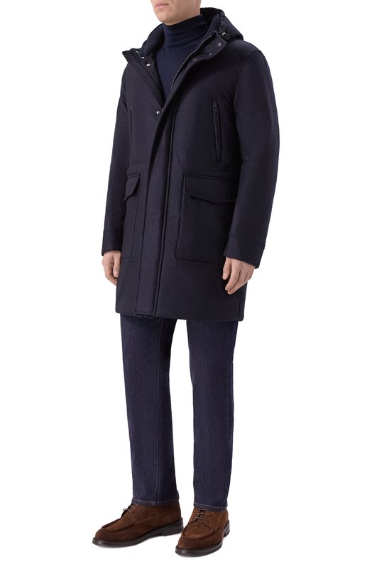 Парка из шерсти и кашемира Andrea Campagna M0D.IMPERAT0/321014GQ Серый  M0D.IMPERAT0/321014GQ Фото 2