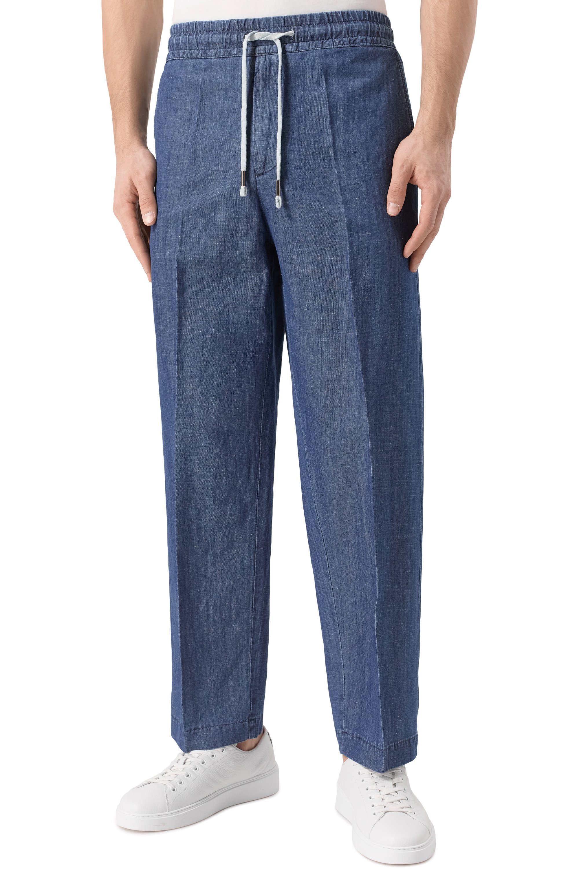 Брюки из хлопка и льна INLINUM, арт. PAJAMA/WESTERN, фото 3