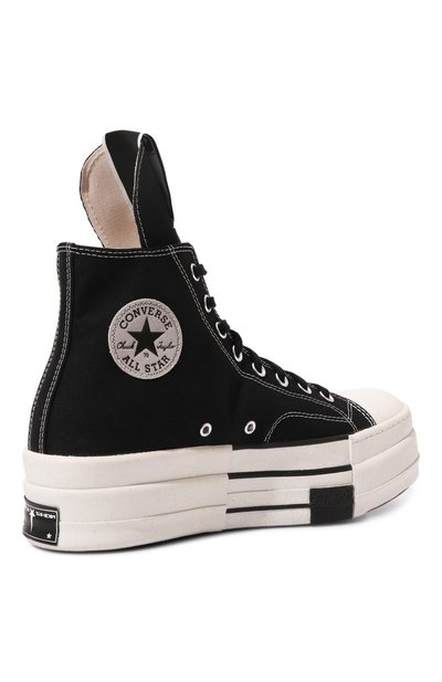 Текстильные кеды converse x rick owens DRKSHDW черного цвета по цене 23150 руб., арт. DC02CX954/A04R1, фото 5 Текстильные кеды converse x rick owens DRKSHDW, арт. DC02CX954/A04R1, фото 5