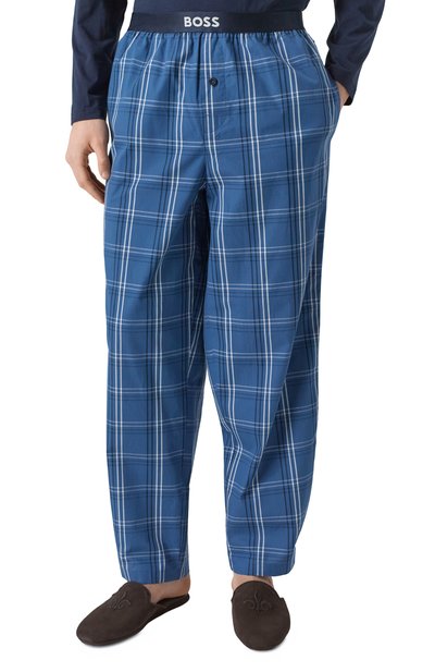 Хлопковая пижама BOSS синего цвета по цене 14950 руб., арт. 50535882, фото 5 Хлопковая пижама BOSS, арт. 50535882, фото 5