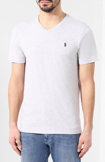 Хлопковая футболка  POLO RALPH LAUREN, арт. 710671453, фото 3