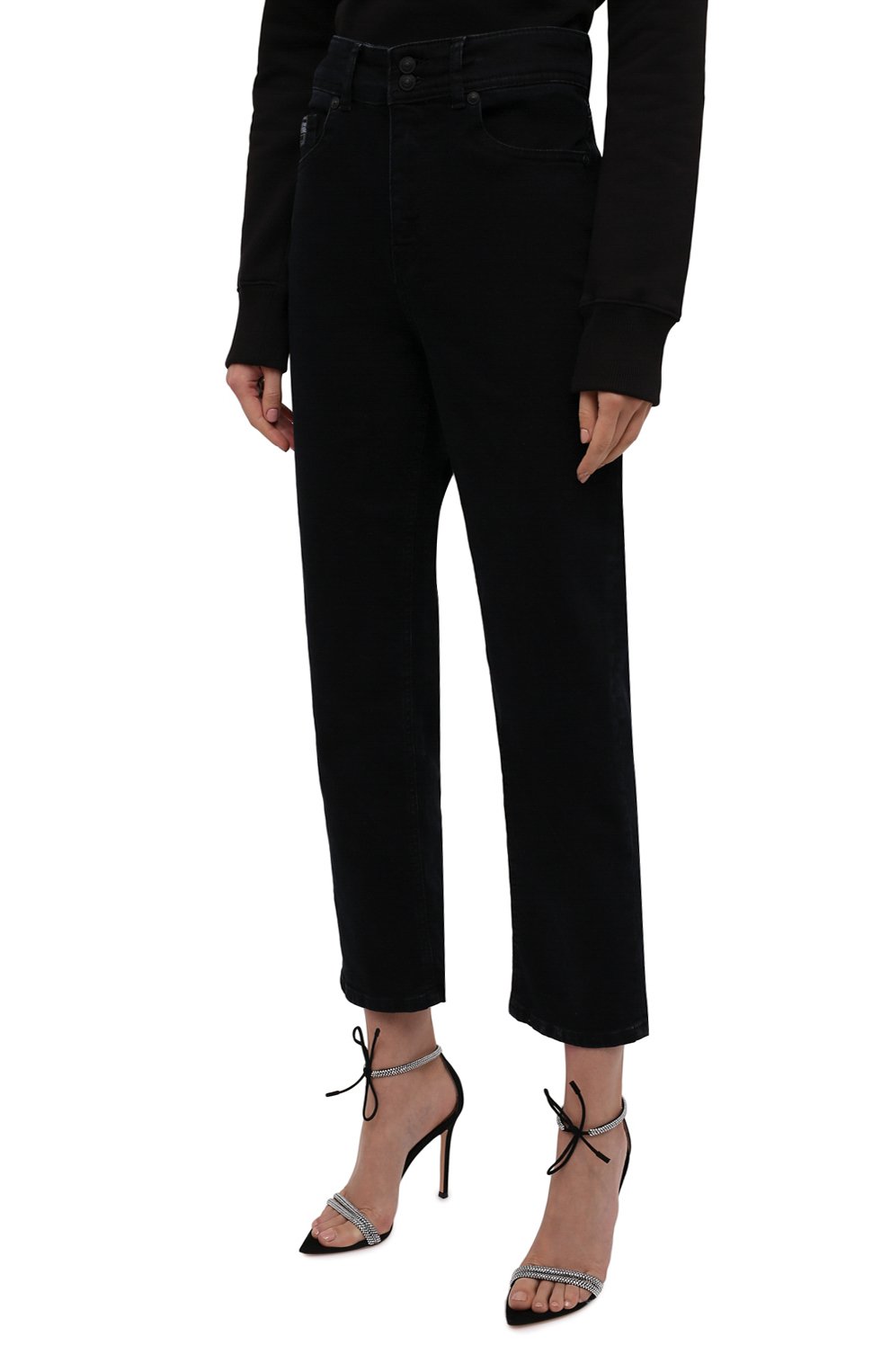 Джинсы VERSACE JEANS COUTURE темно-синего цвета по цене 21950 руб., арт. 71HABCT0-71DP515 C AUDREY D STR BLUE BLK/CDW06, фото 3 Джинсы VERSACE JEANS COUTURE, арт. 71HABCT0-71DP515 C AUDREY D STR BLUE BLK/CDW06, фото 3