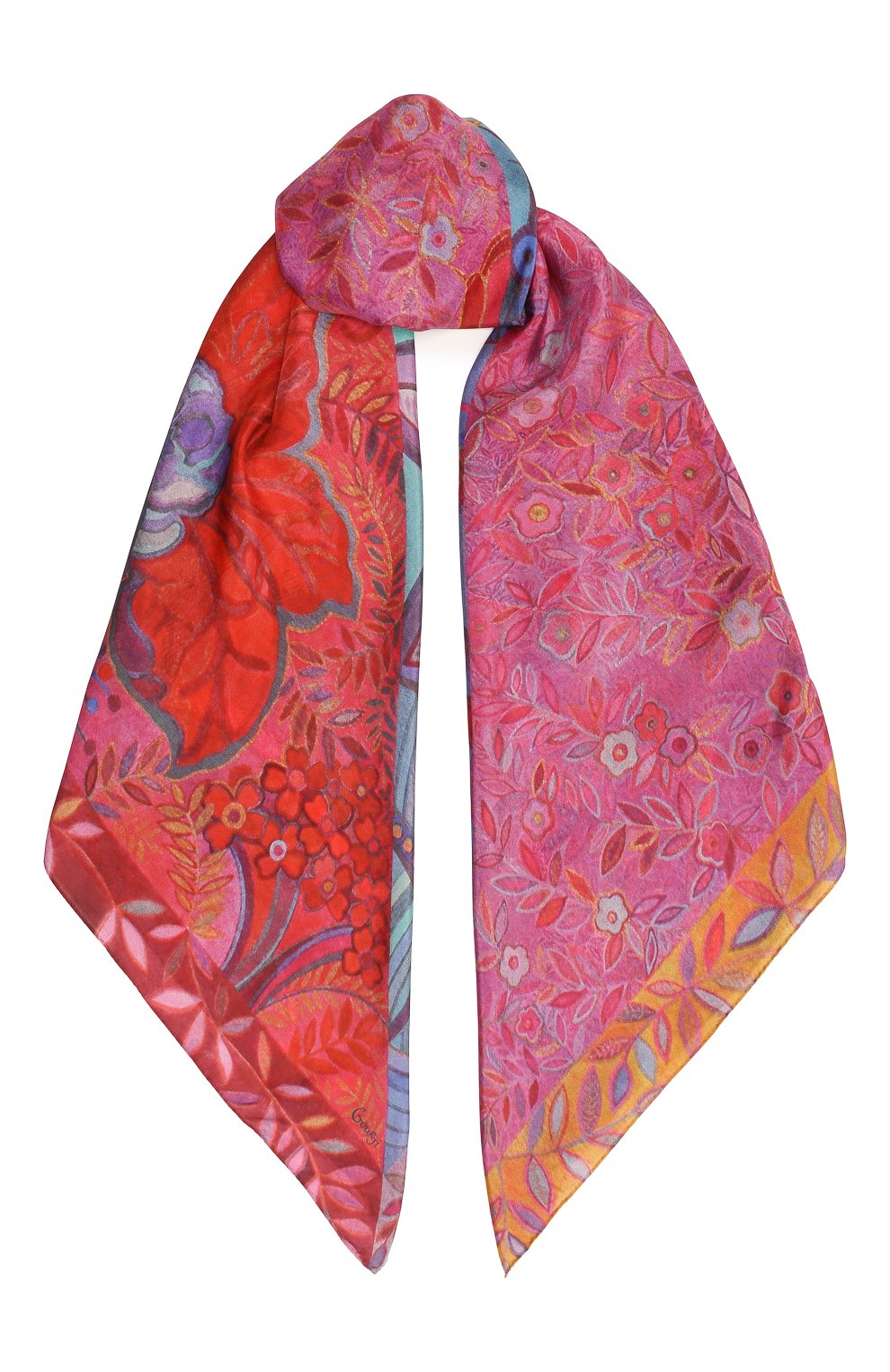 Шелковый платок восточный орнамент GOURJI, арт. T26AZ7R, фото 1