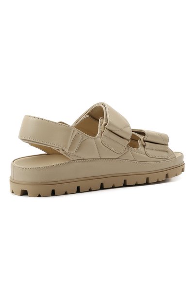 Кожаные сандалии PRADA, арт. 1X721M-038-F0F24-020, фото 4