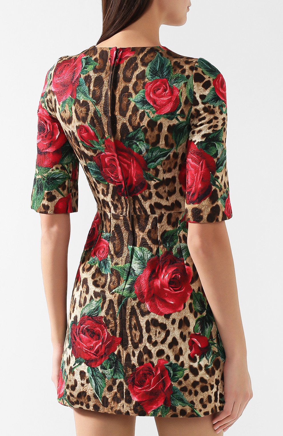 Хлопковое платье с принтом DOLCE & GABBANA, арт. F6UI8Z/HSMV6, фото 4
