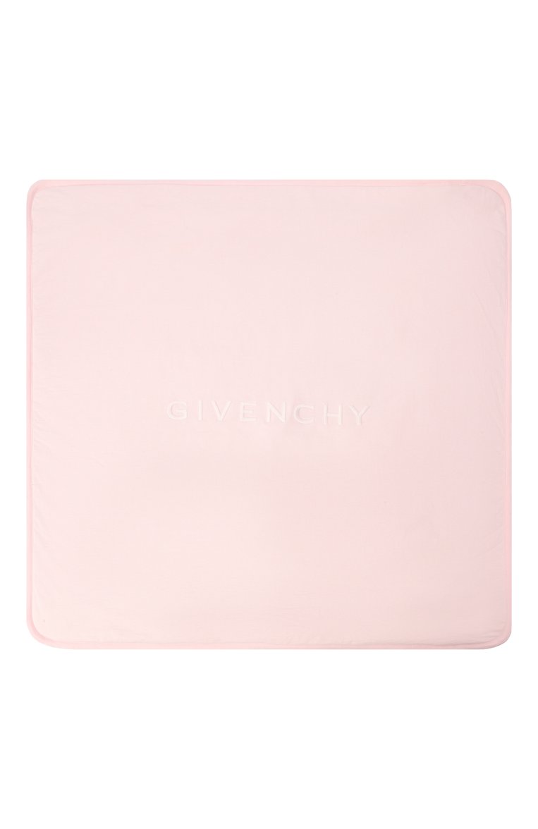 Детского хлопковое одеяло GIVENCHY светло-розового цвета, арт. H30595 | Фото 3 (Нос: Не проставлено; Материал: Текстиль, Хлопок)