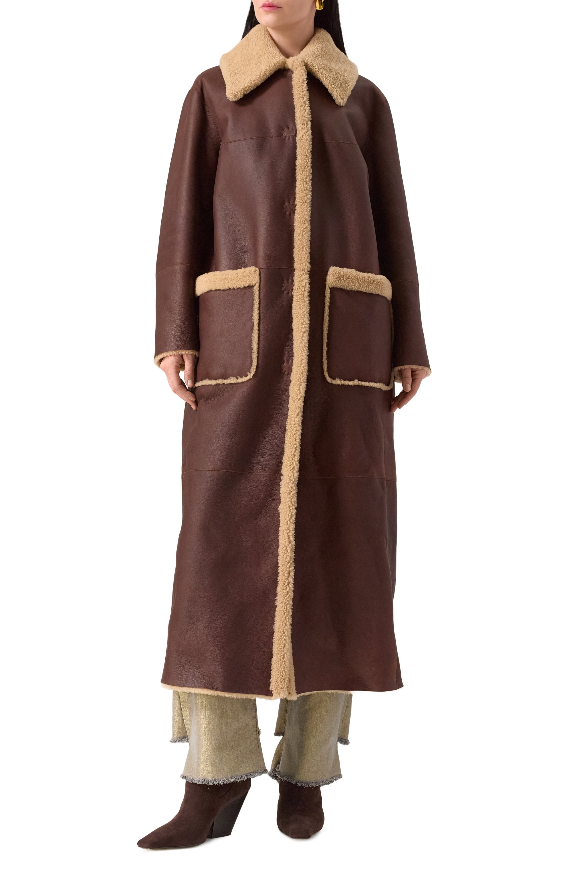 Двусторонняя дубленка из овчины ZEYNEP ARCAY, арт. RS22JK06, фото 3