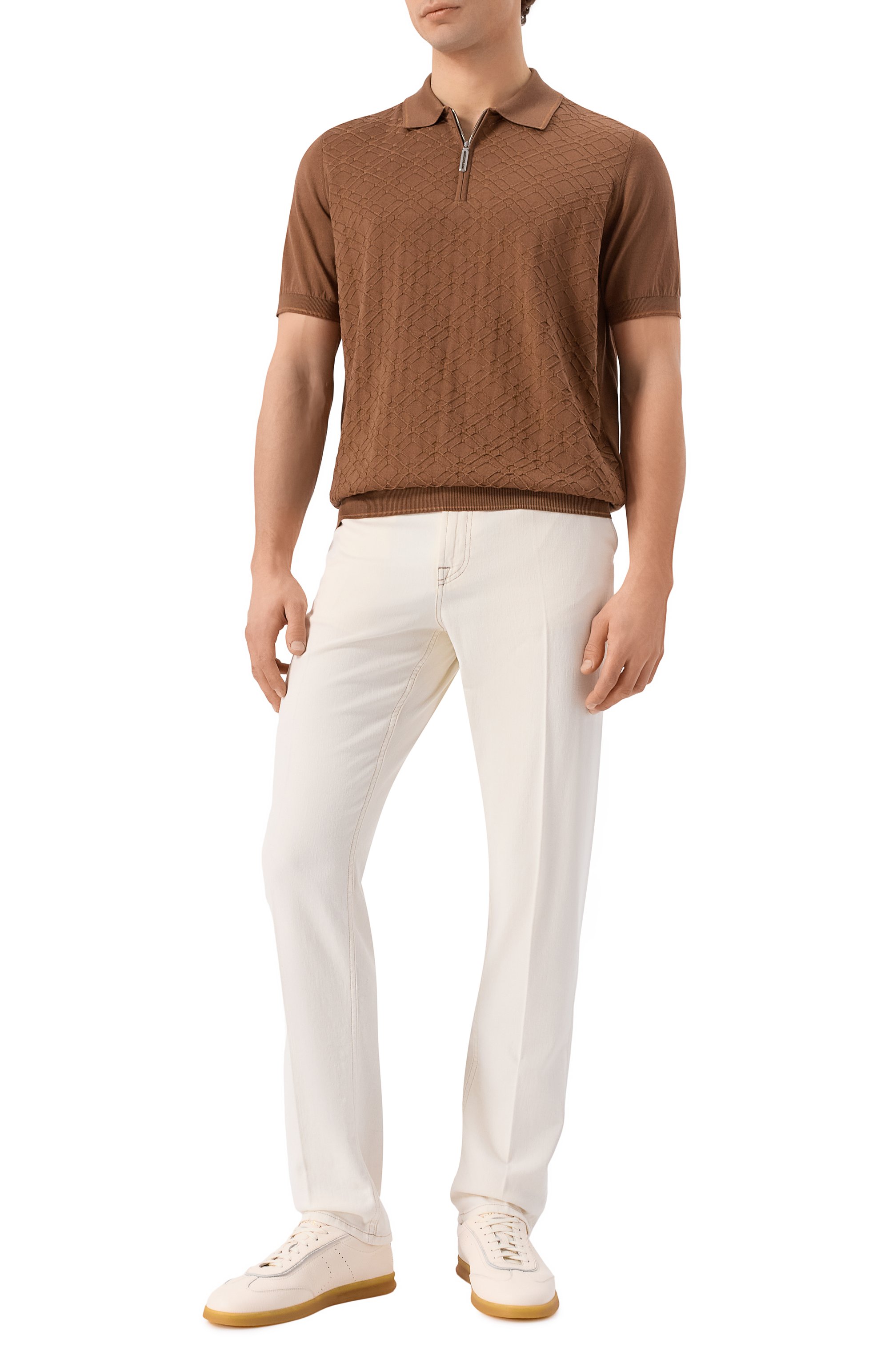 Поло из шелка и хлопка STEFANO RICCI, арт. K818090P31/F25172, фото 2