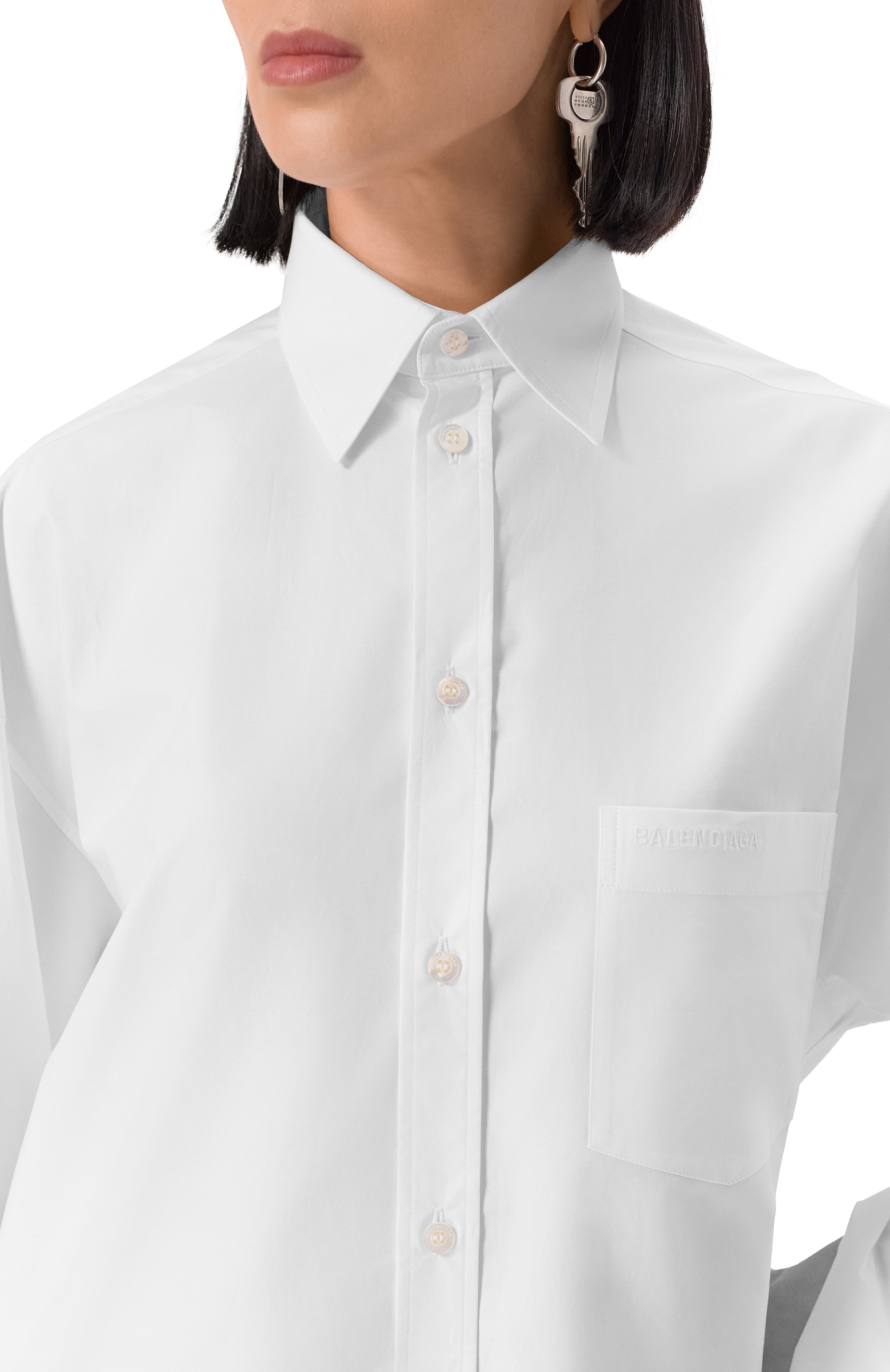 Хлопковая рубашка BALENCIAGA, арт. 830990/TRM28, фото 5