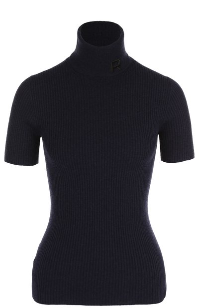 Женский кашемировый топ фактурной вязки с высоким воротником ROCHAS, арт. R0PL751767/RLY1000