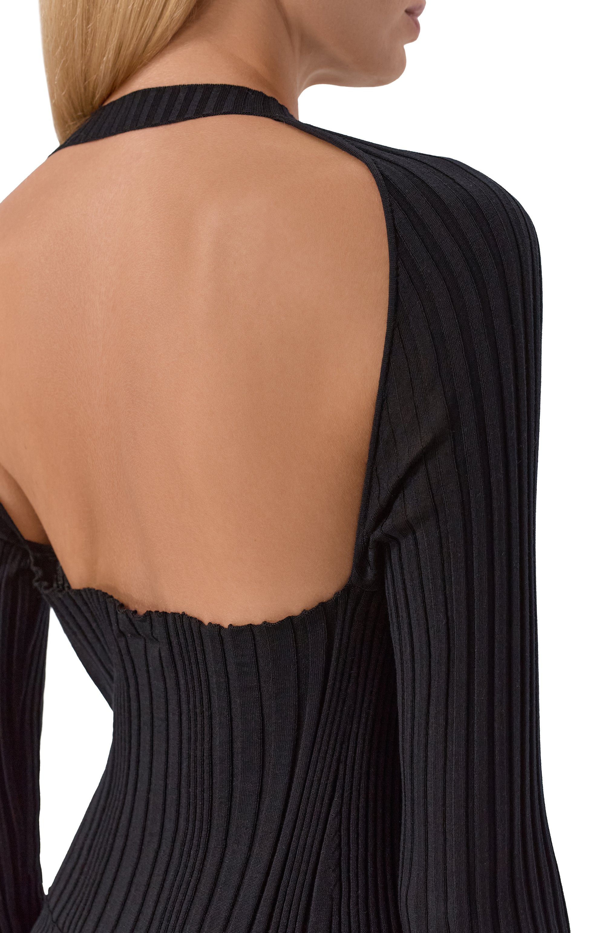 Шерстяное платье MRZ черного цвета по цене 114000 руб., арт. FW25-0016-M0D, фото 5 Шерстяное платье MRZ, арт. FW25-0016-M0D, фото 5