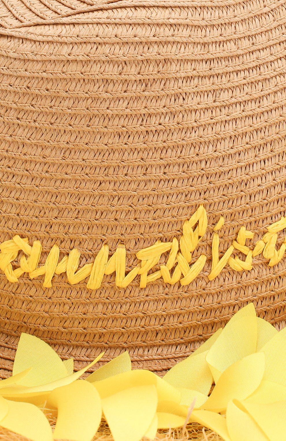 Шляпа MONNALISA желтого цвета по цене 8400 руб., арт. 995041, фото 3 Шляпа MONNALISA, арт. 995041, фото 3
