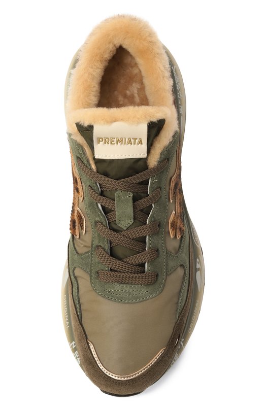 Комбинированные кроссовки Lauryn Premiata LAURYN/VAR 7790M Хаки  LAURYN/VAR 7790M Фото 6