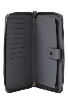 Мужской кожаное портмоне KITON серого цвета, арт. UPEA018N0122807 | Фото 3 (Материал: Натуральная кожа; Нос: Не проставлено)