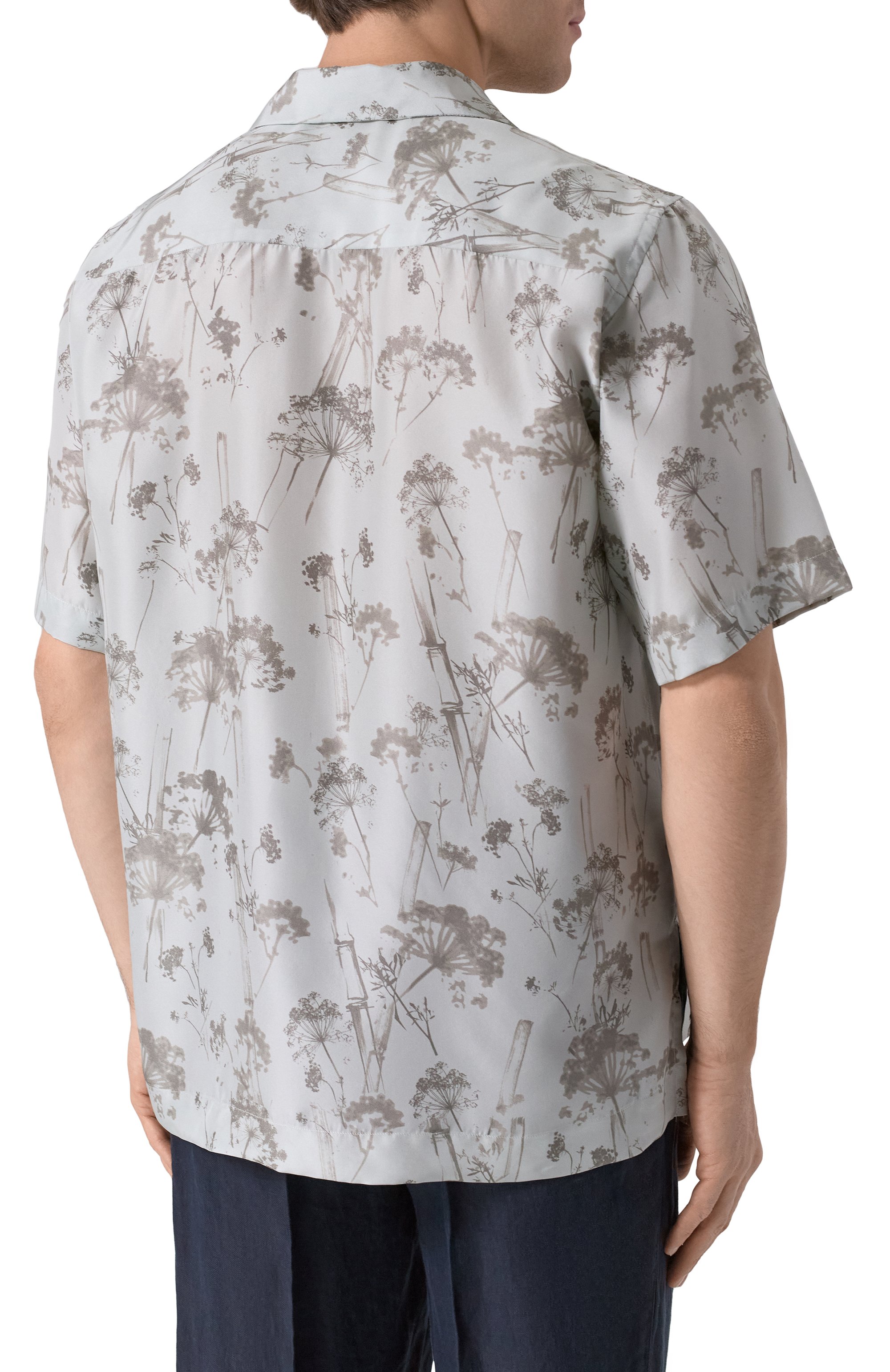 Шелковая рубашка CORNELIANI светло-голубого цвета по цене 59950 руб., арт. 25IH16-2511923, фото 4 Шелковая рубашка CORNELIANI, арт. 25IH16-2511923, фото 4