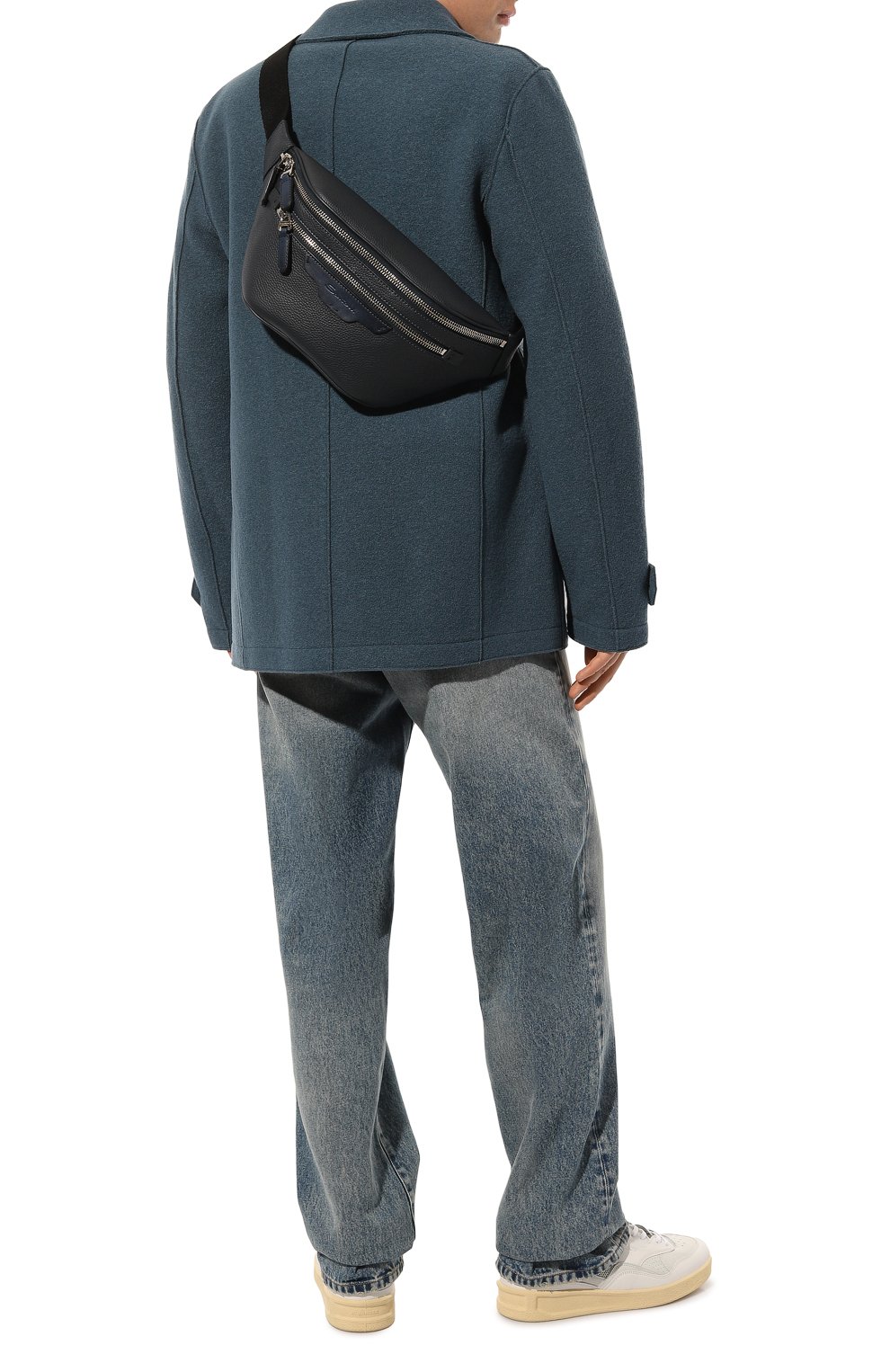 Кожаная поясная сумка SANTONI, арт. UIBBA2365EN-A2IBZ29, фото 7